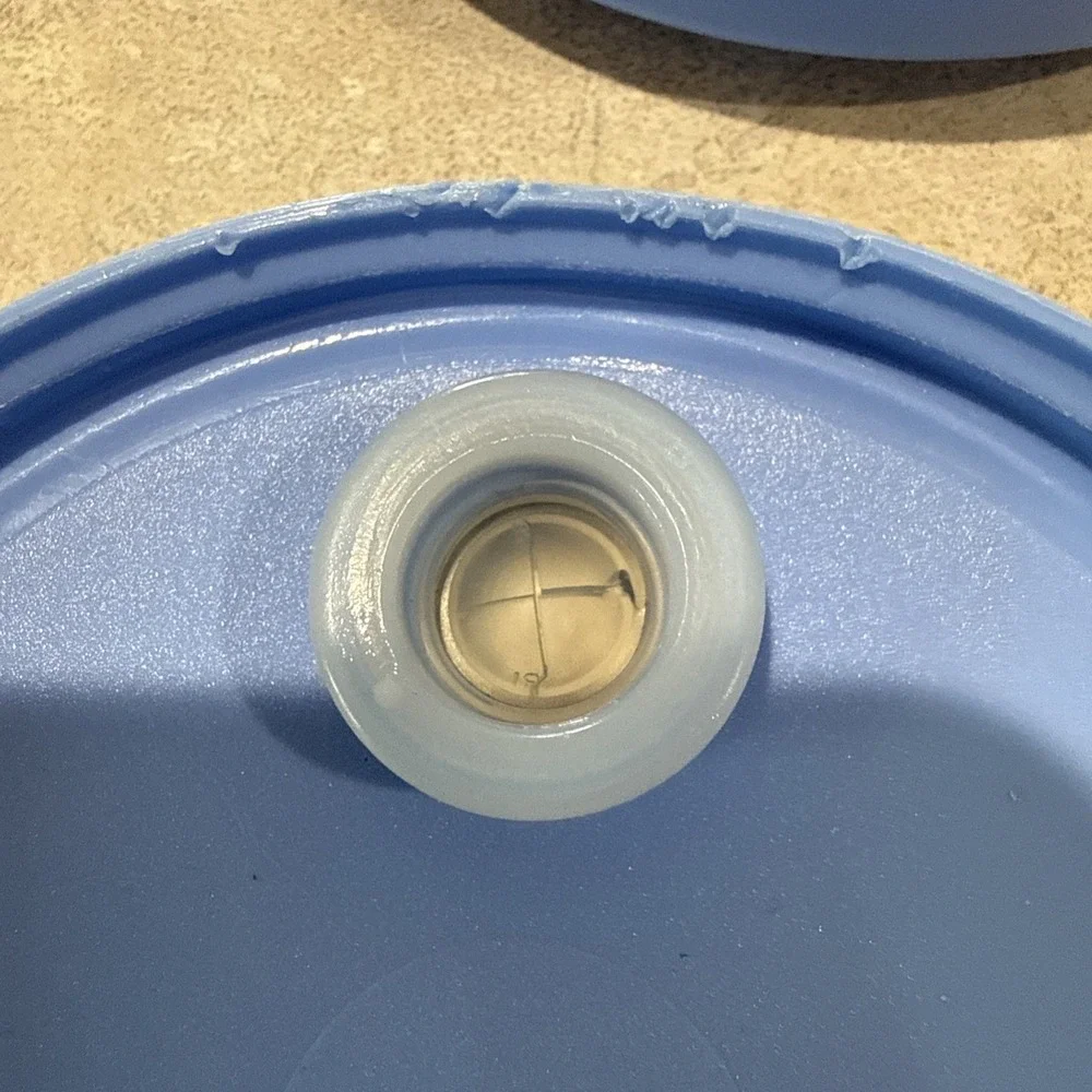 4 Tupperware Impressions Dripless Straw LIDS ONLY 3912 for 18oz Cup/Tumbler Blue